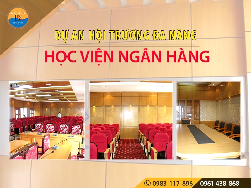 Mẫu thiết kế hội trường đa năng Học viện Ngân hàng (Hà Nội)