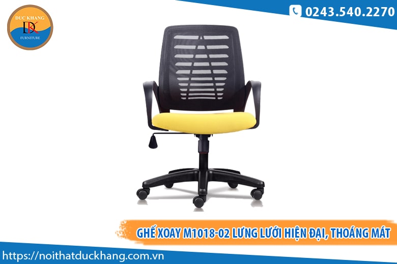 Ghế xoay M1018-02 lưng lưới hiện đại, thoáng mát