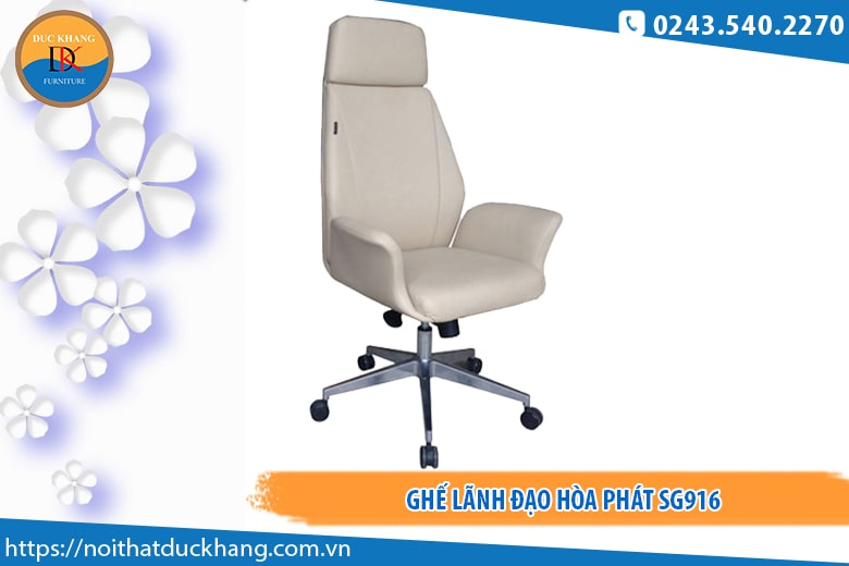 Ghế lãnh đạo Hòa Phát SG916 màu sắc trang nhã