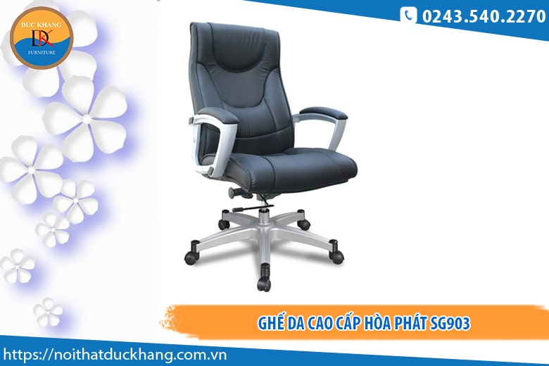 Ghế xoay da Hòa Phát SG903 hiện đại, sang trọng