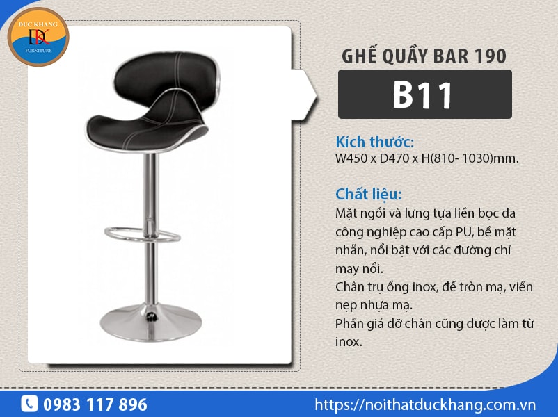 Ghế bar 190 B11