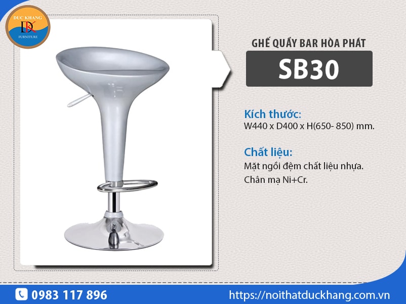 Ghế quầy bar Hòa Phát SB30