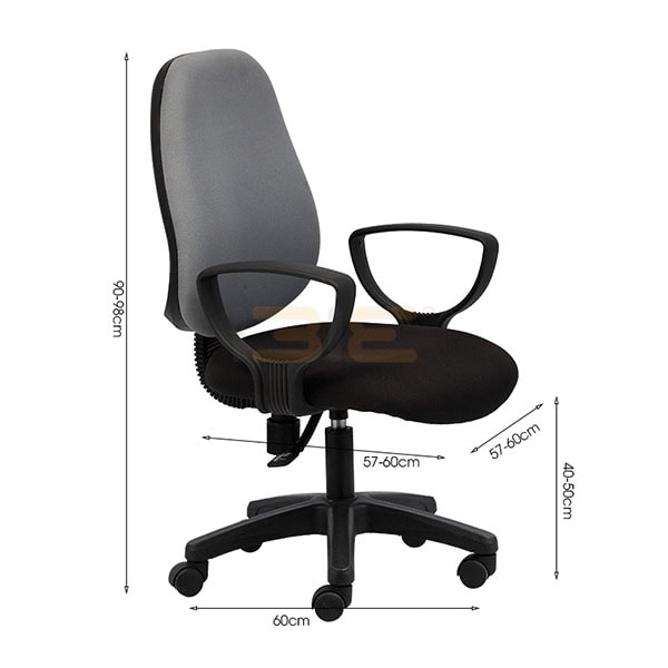 Chiều cao chuẩn của ghế xoay văn phòng công sở