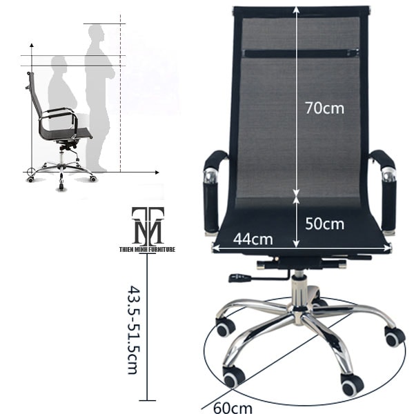 Chọn ghế có chiều cao đúng chuẩn giúp người ngồi thoải mái khi làm việc Chọn ghế có chiều cao đúng chuẩn giúp người ngồi thoải mái khi làm việc