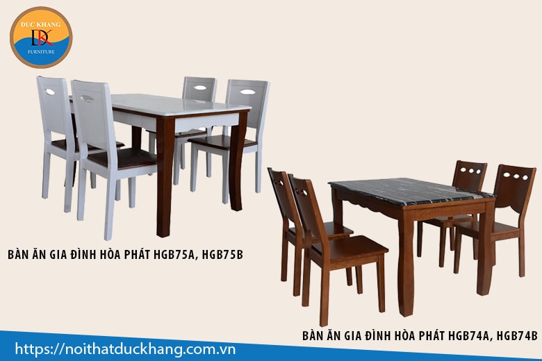 Bàn ăn 4 người hình chữ nhật