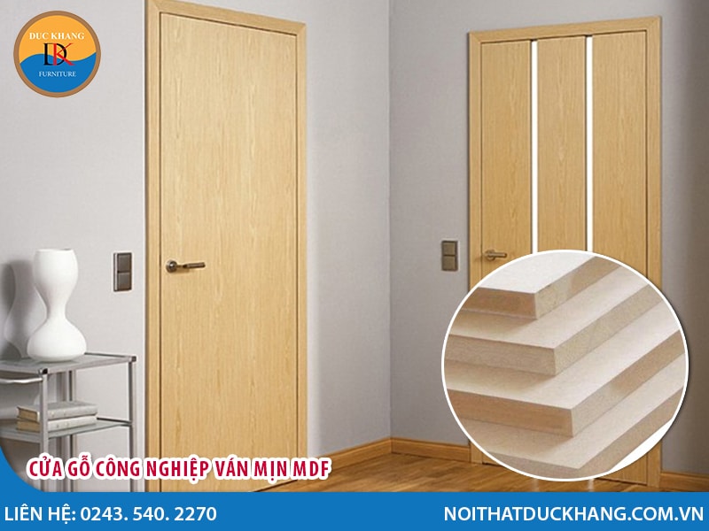 Cửa gỗ công nghiệp ván mịn MDF