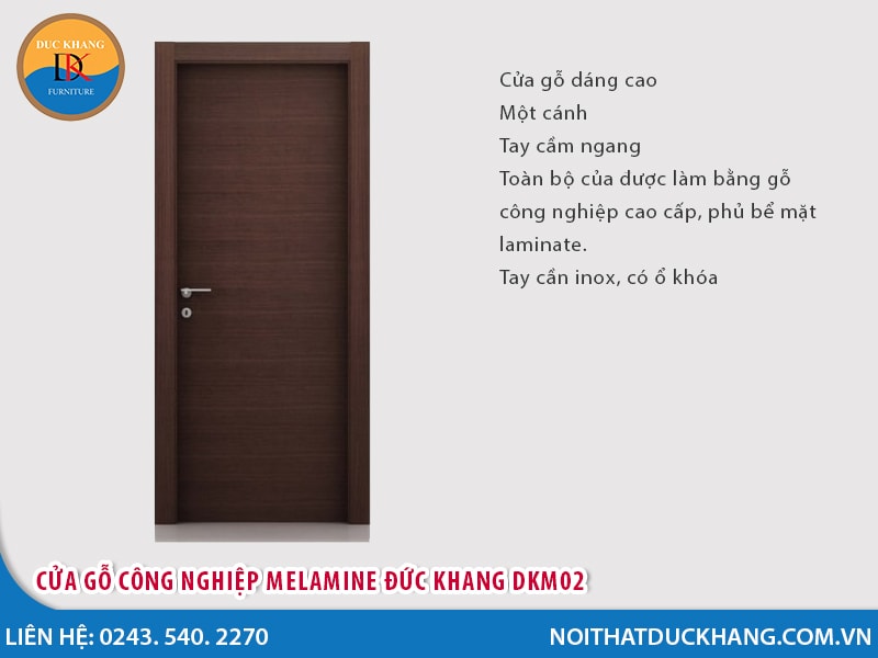 Cửa gỗ công nghiệp Laminate Đức Khang DK01