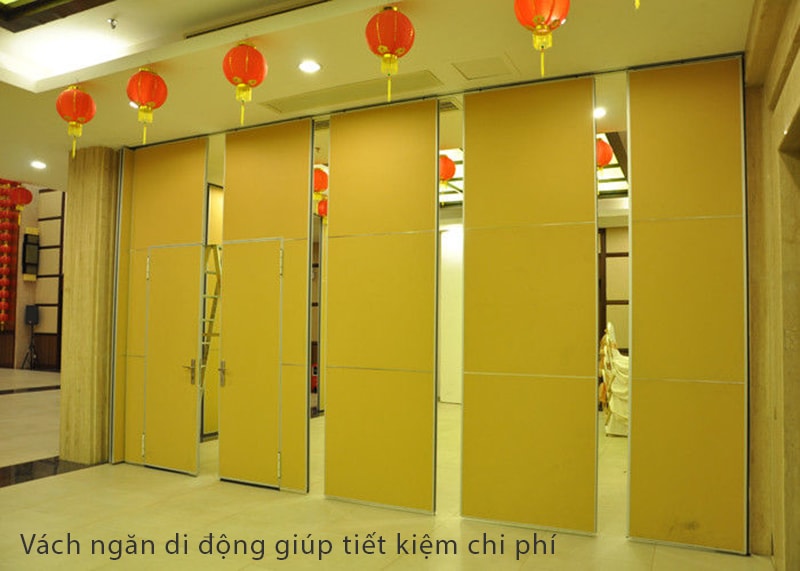 Vách ngăn di động giúp tiết kiệm chi phí