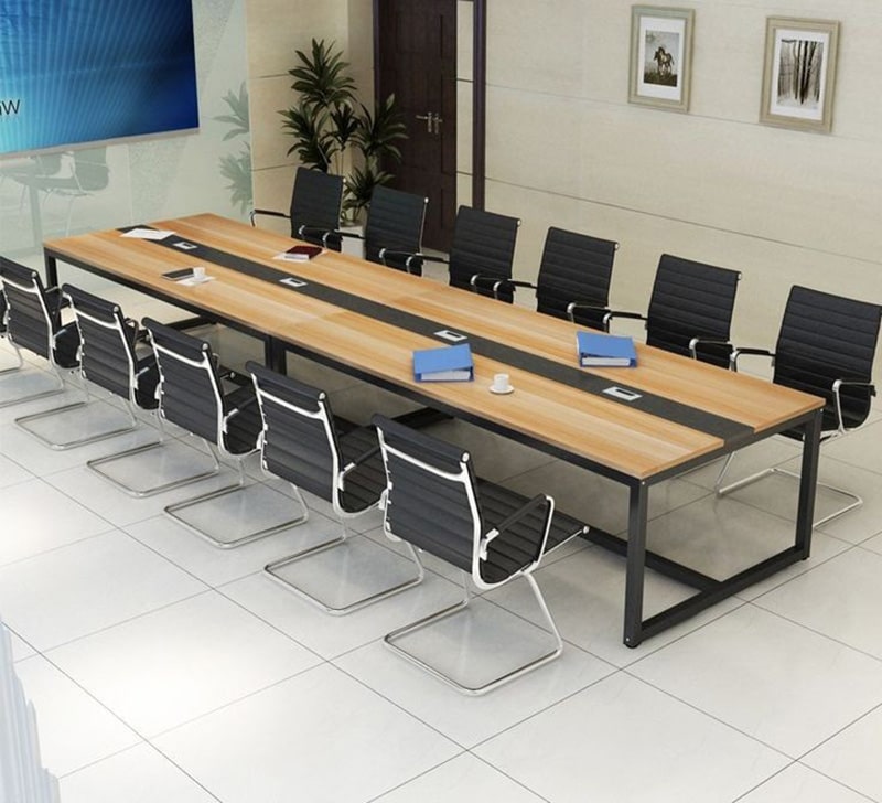 Kích thước bàn họp 12 người là bao nhiêu? Chọn loại nào hợp lý?