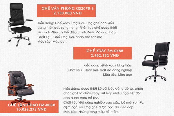 Ghế xoay văn phòng Fami