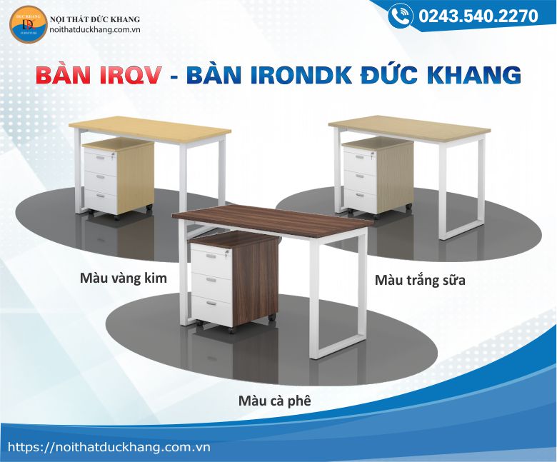 IRONDK IRQV chân hộp, có 3 màu sắc khác nhau