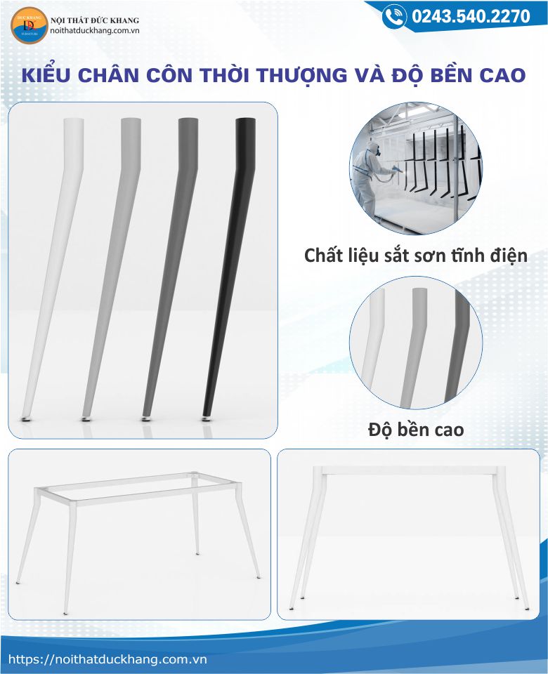 Kiểu chân côn thời thượng và độ bền cao