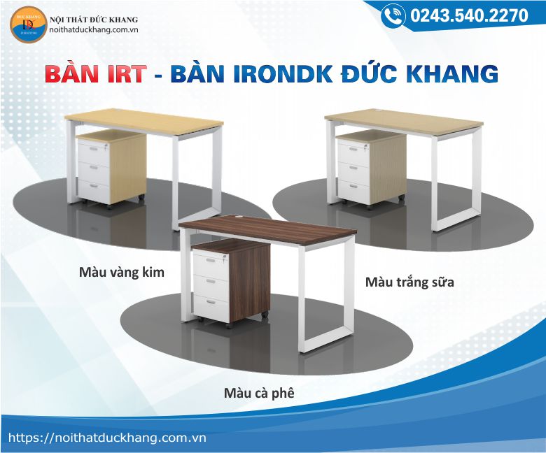 Bàn chân sắt IRONDK IRT Đức Khang có 3 mã màu: vàng kim, trắng sữa và cà phê