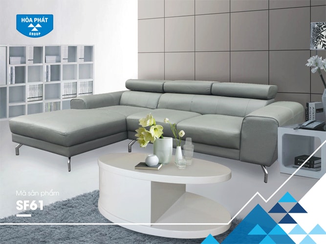 Bộ ghế sofa góc Hòa Phát SF61