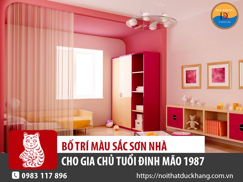 Bố trí màu sắc sơn nhà cho gia chủ tuổi Đinh Mão 1987