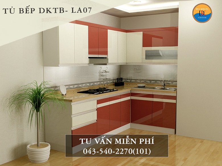 Tủ bếp gia đình Đức Khang DKTB-LA07