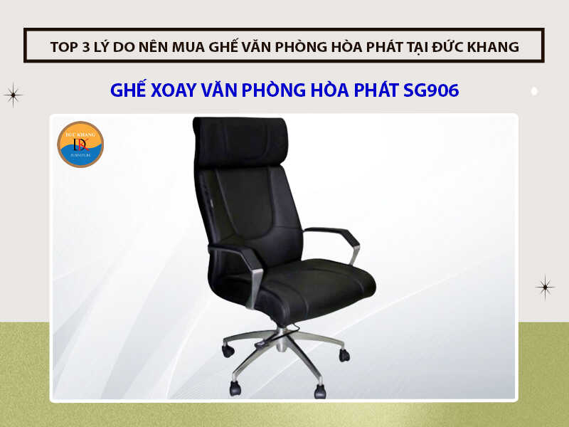 Ghế xoay văn phòng Hòa Phát SG906