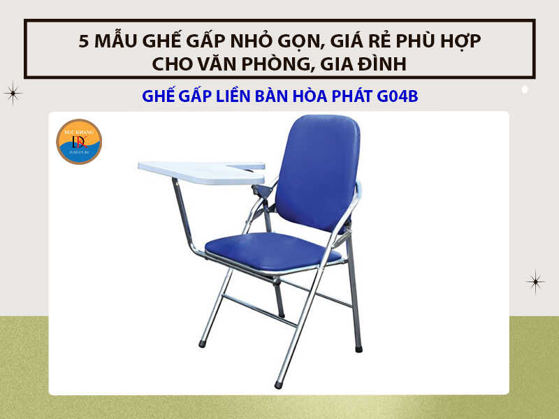 5 mẫu ghế gấp nhỏ gọn, giá rẻ phù hợp cho văn phòng, gia đình