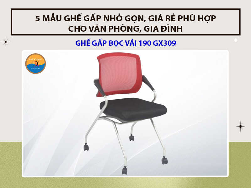 Ghế gấp bọc vải 190 GX309