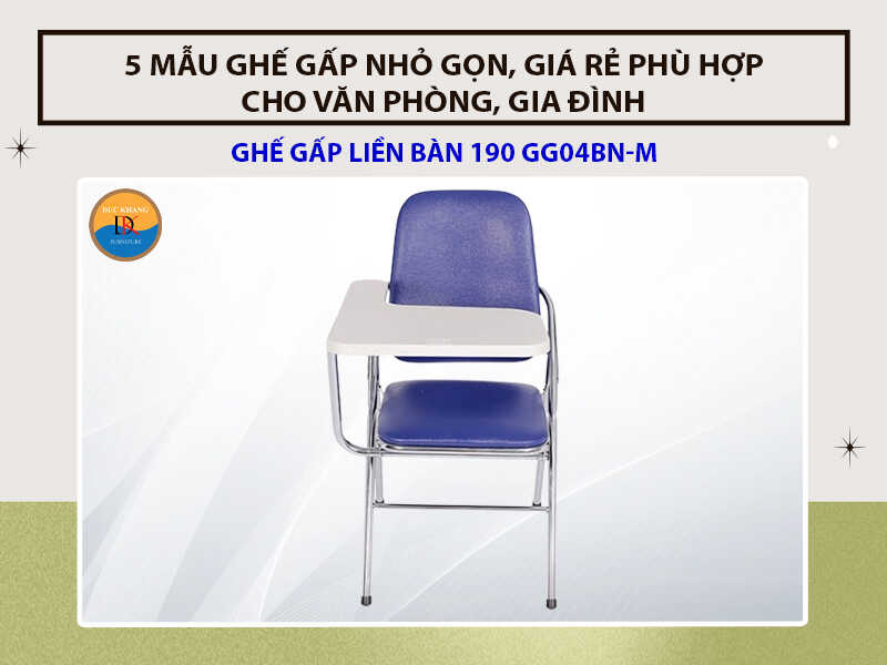 Ghế gấp liền bàn 190 GG04BN-M