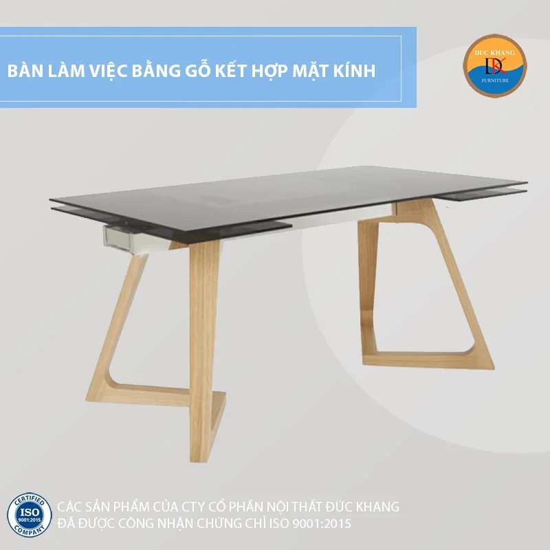 Mặt kính màu đen cùng chân bàn phá cách độc đáo Mặt kính màu đen cùng chân bàn phá cách độc đáo