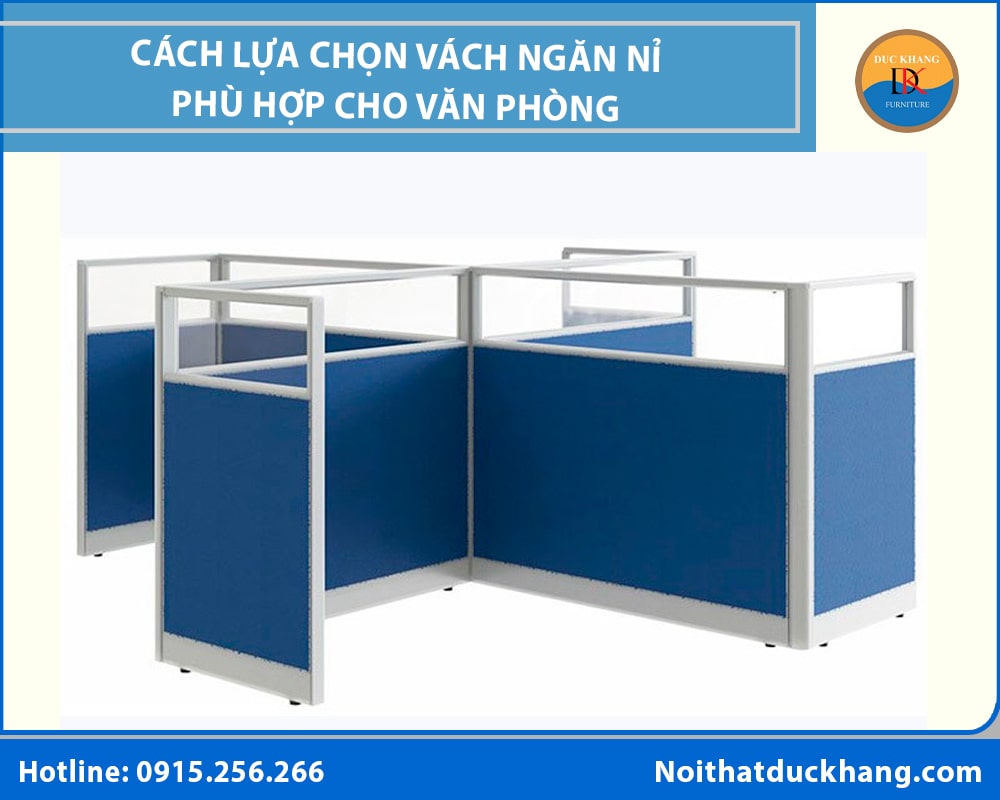 Cách lựa chọn vách ngăn nỉ phù hợp cho văn phòng hiện đại