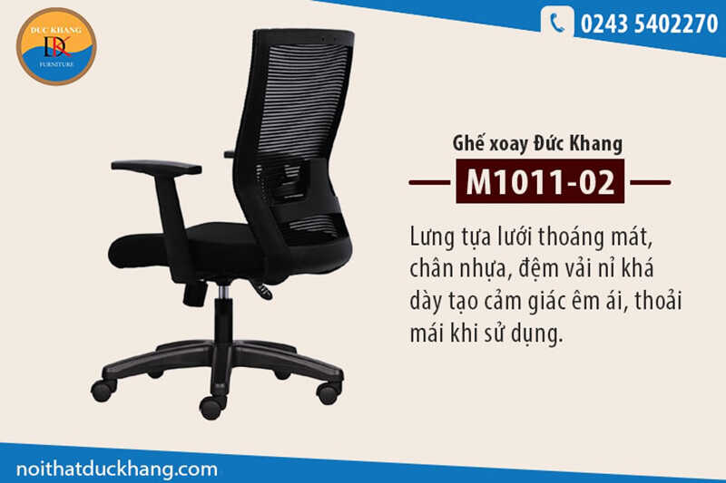 Ghế xoay văn phòng Đức Khang M1011-02