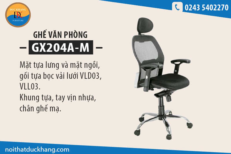 Ghế xoay văn phòng 190 GX204A-M