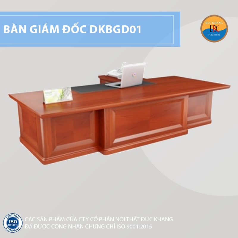 Mẫu bàn làm việc gỗ cực đẹp dành cho văn phòng