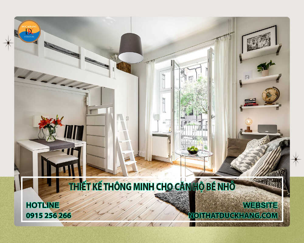 Thiết kế thông minh cho căn hộ bé nhỏ