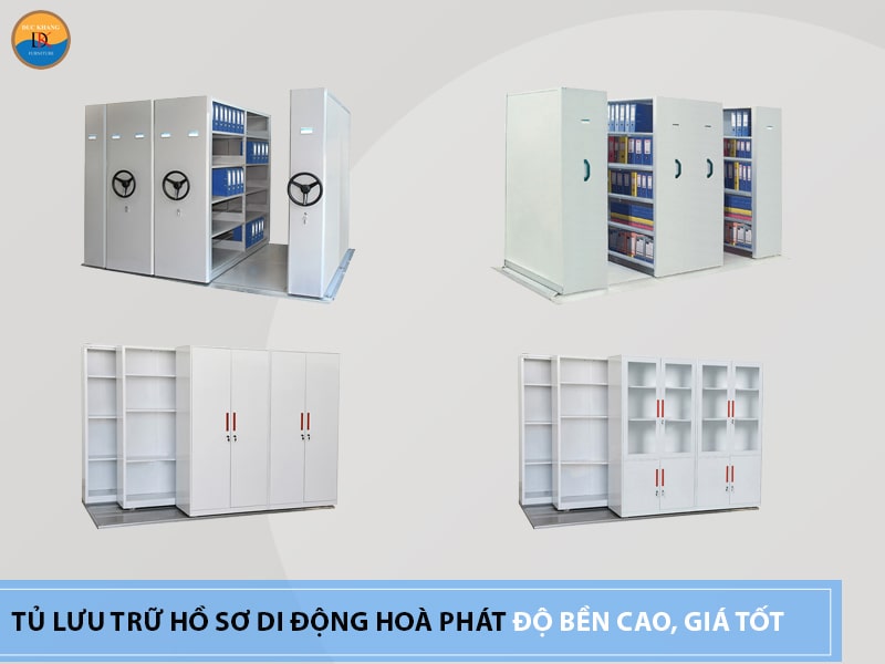 Tủ lưu trữ hồ sơ di động Hoà Phát độ bền cao, giá tốt