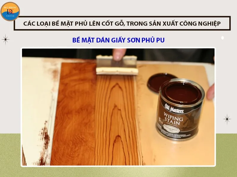 Bề mặt dán giấy sơn phủ PU Bề mặt dán giấy sơn phủ PU