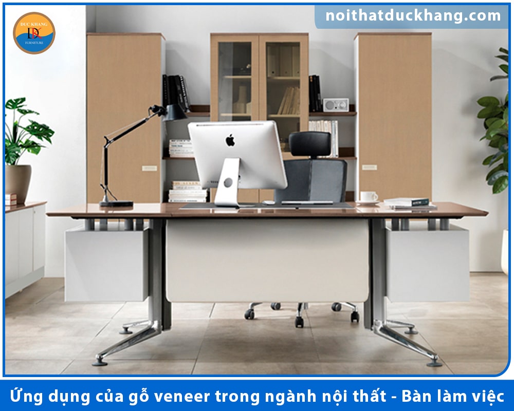 Ứng dụng của gỗ veneer trong ngành nội thất - Bàn làm việc