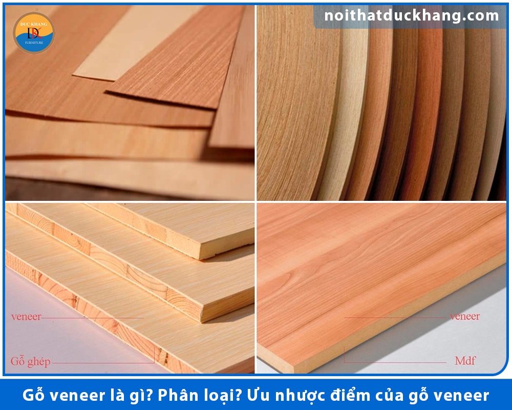 Gỗ veneer là gì? Phân loại? Ưu nhược điểm của gỗ veneer