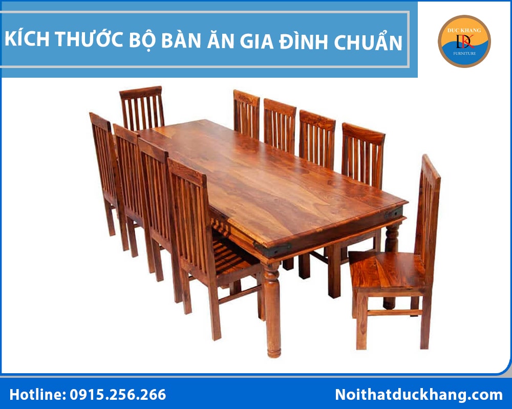 Kích thước bộ bàn ăn gia đình chuẩn và phù hợp mọi không gian Kích thước bộ bàn ăn gia đình chuẩn và phù hợp mọi không gian