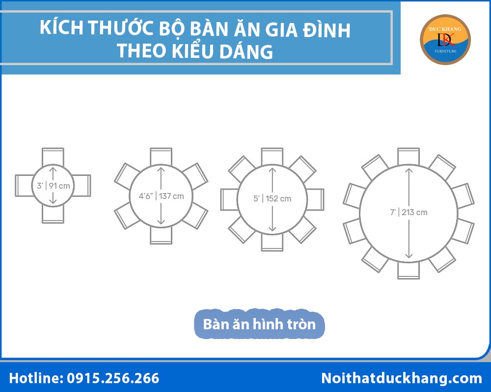 Bàn ăn hình tròn Bàn ăn hình tròn