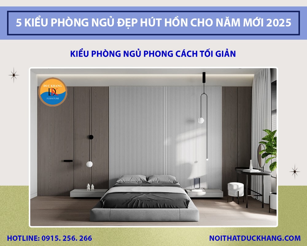 Kiểu phòng ngủ phong cách tối giản Kiểu phòng ngủ phong cách tối giản