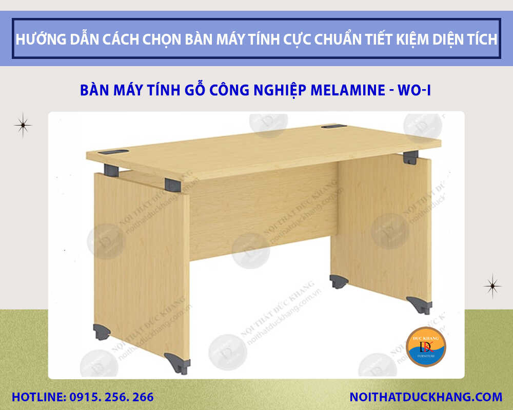 Bàn máy tính gỗ công nghiệp Melamine - WO-I Bàn máy tính gỗ công nghiệp Melamine - WO-I
