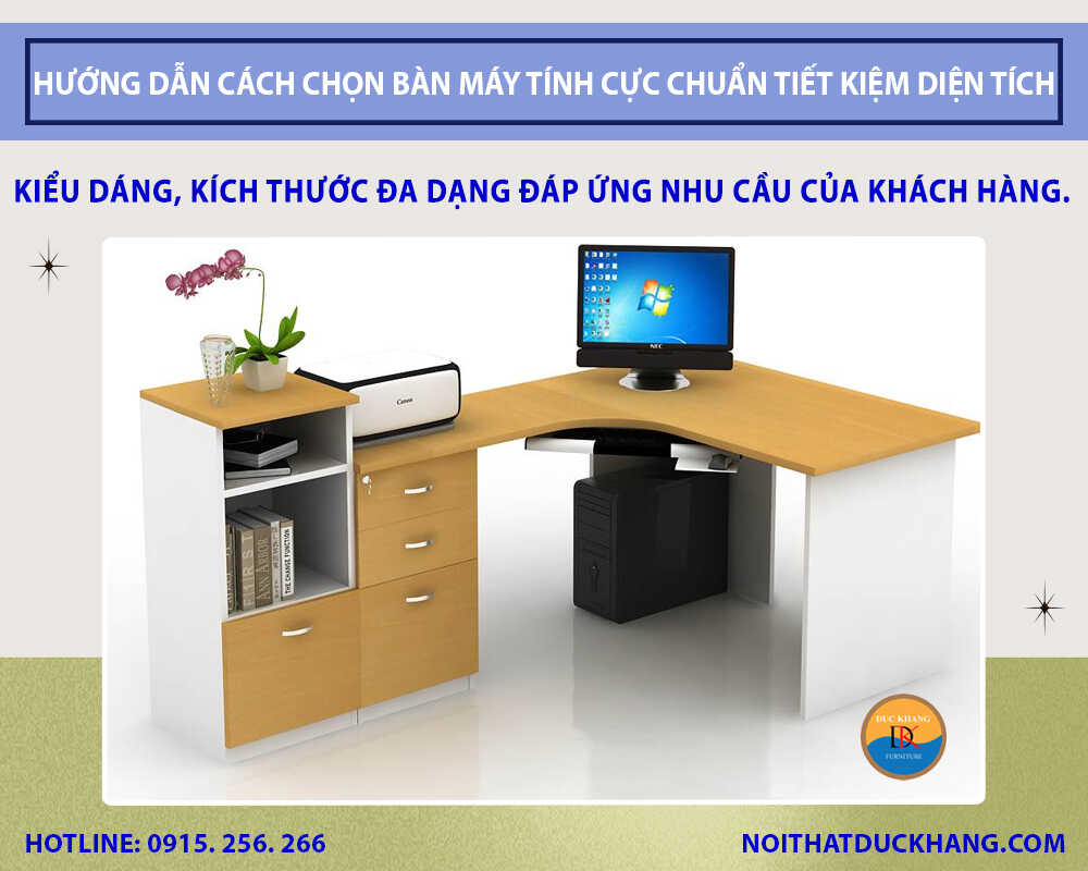 Hướng dẫn cách chọn bàn máy tính cực chuẩn tiết kiệm diện tích