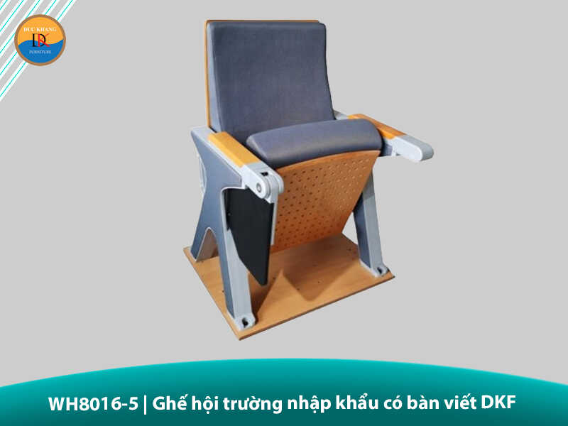 WH8016-5 | Ghế hội trường nhập khẩu có bàn viết DKF