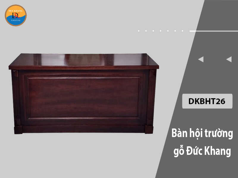 DKBHT26 | Bàn hội trường gỗ phủ Veneer hiện đại, sang trọng DKBHT26 | Bàn hội trường gỗ phủ Veneer hiện đại, sang trọng