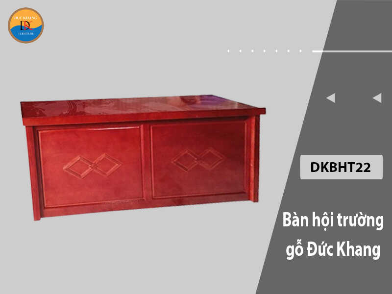 DKBHT22 | Bàn hội trường gỗ phủ Veneer Đức Khang DKBHT22 | Bàn hội trường gỗ phủ Veneer Đức Khang