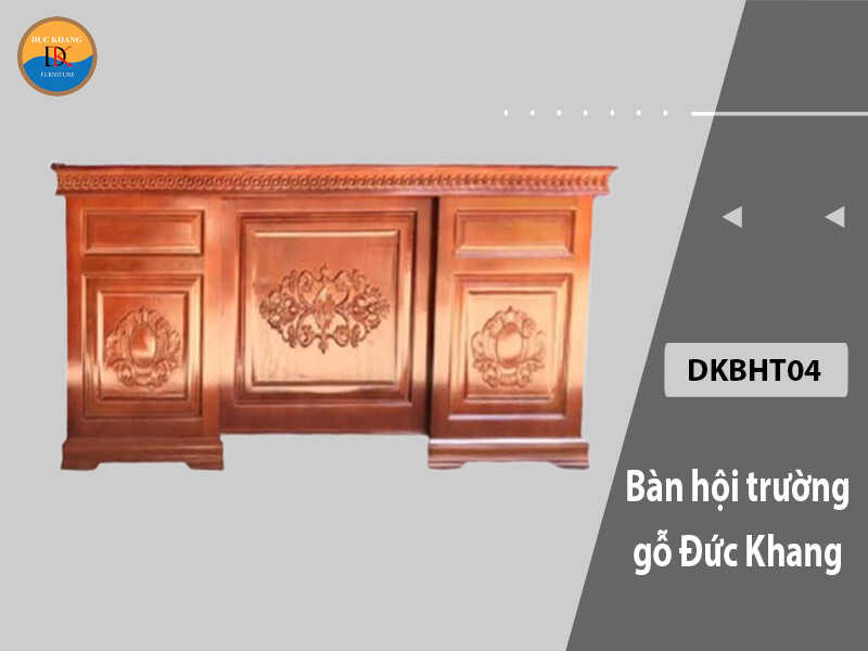 DKBHT04 | Bàn hội trường gỗ Đức Khang sang trọng, bền bỉ DKBHT04 | Bàn hội trường gỗ Đức Khang sang trọng, bền bỉ