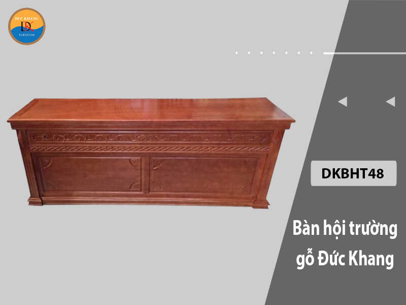 DKBHT48 | Bàn hội trường gỗ phủ Veneer hiện đại, sang trọng DKBHT48 | Bàn hội trường gỗ phủ Veneer hiện đại, sang trọng