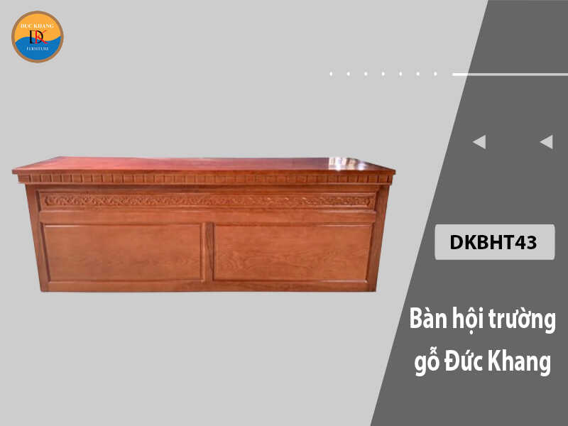 DKBHT43 | Bàn hội trường gỗ tự nhiên phủ Veneer sang trọng, cao cấp DKBHT43 | Bàn hội trường gỗ tự nhiên phủ Veneer sang trọng, cao cấp