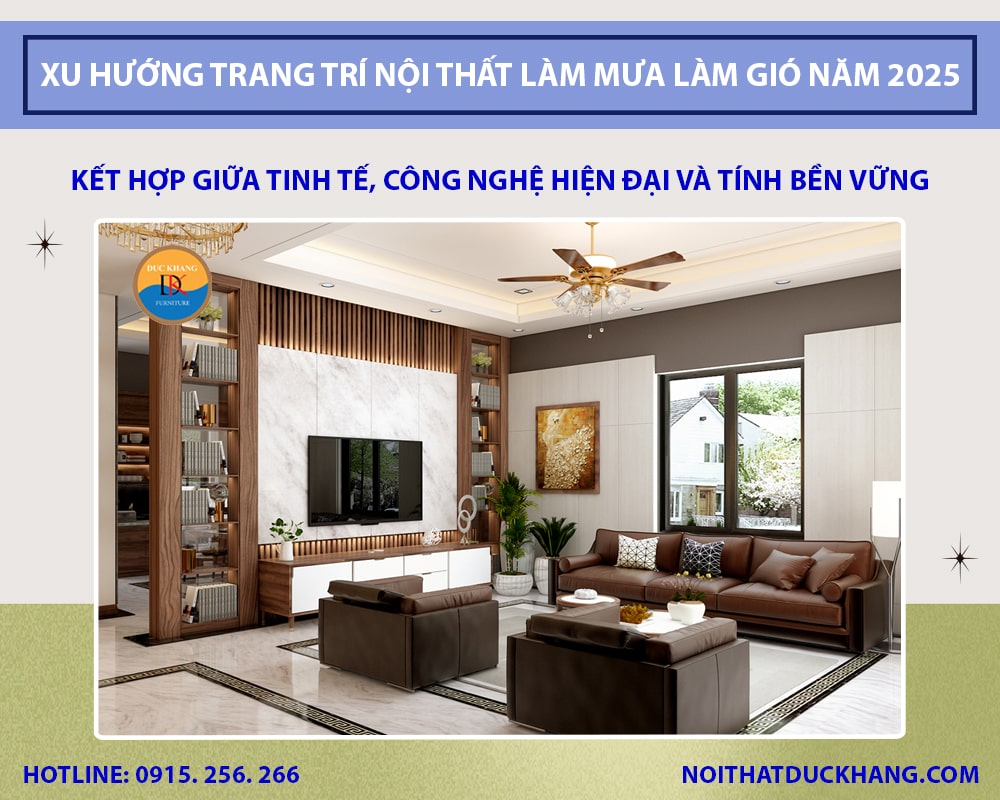 Xu hướng trang trí nội thất sẽ làm mưa làm gió năm 2025