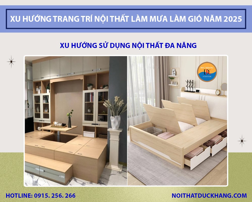 Xu hướng sử dụng nội thất đa năng