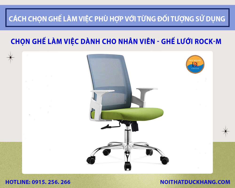 Chọn ghế làm việc dành cho nhân viên - Ghế lưới văn phòng Chọn ghế làm việc dành cho nhân viên - Ghế lưới văn phòng