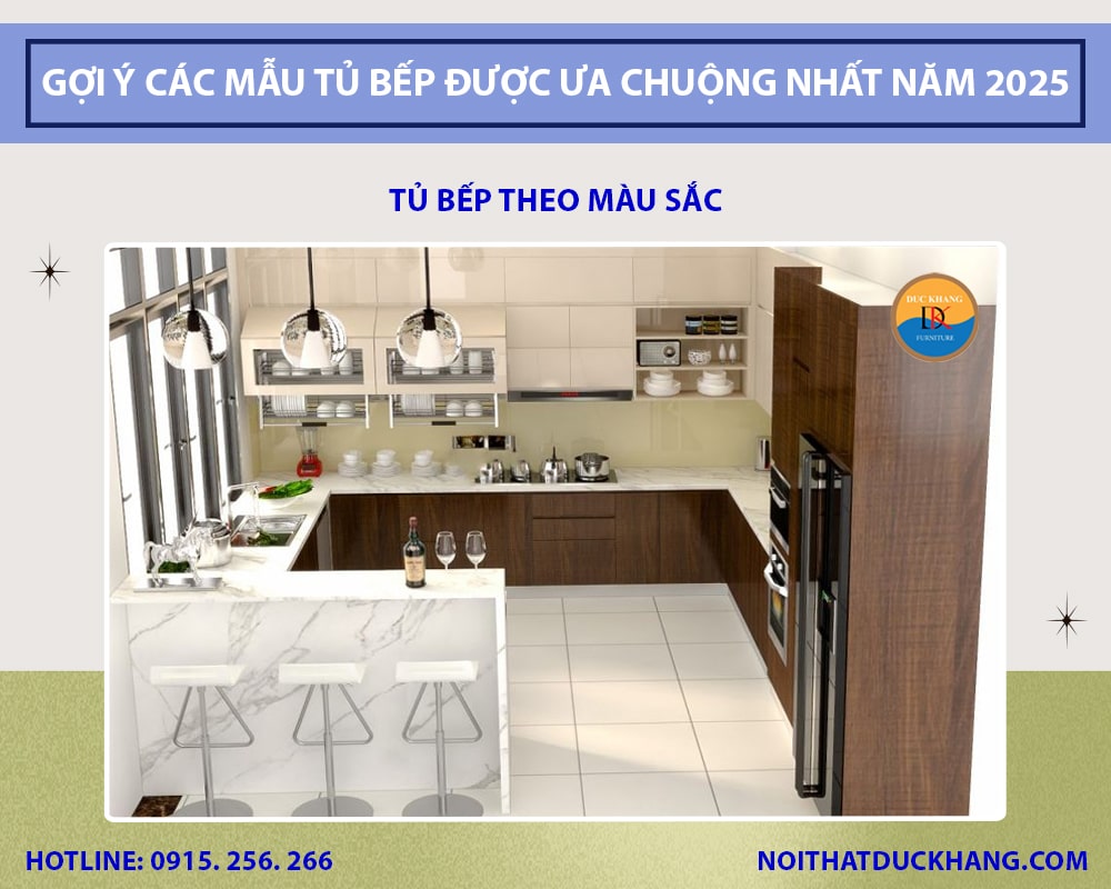 Tủ bếp theo màu sắc Tủ bếp theo màu sắc