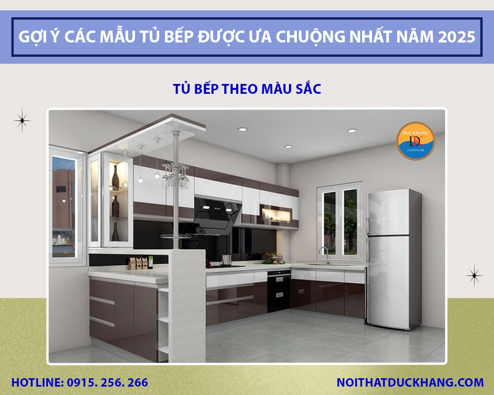 Tủ bếp theo màu sắc Tủ bếp theo màu sắc